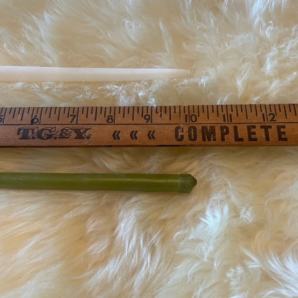 S12 | Vintage Hand Dipped Willow Taper Candles ~ Set of 7